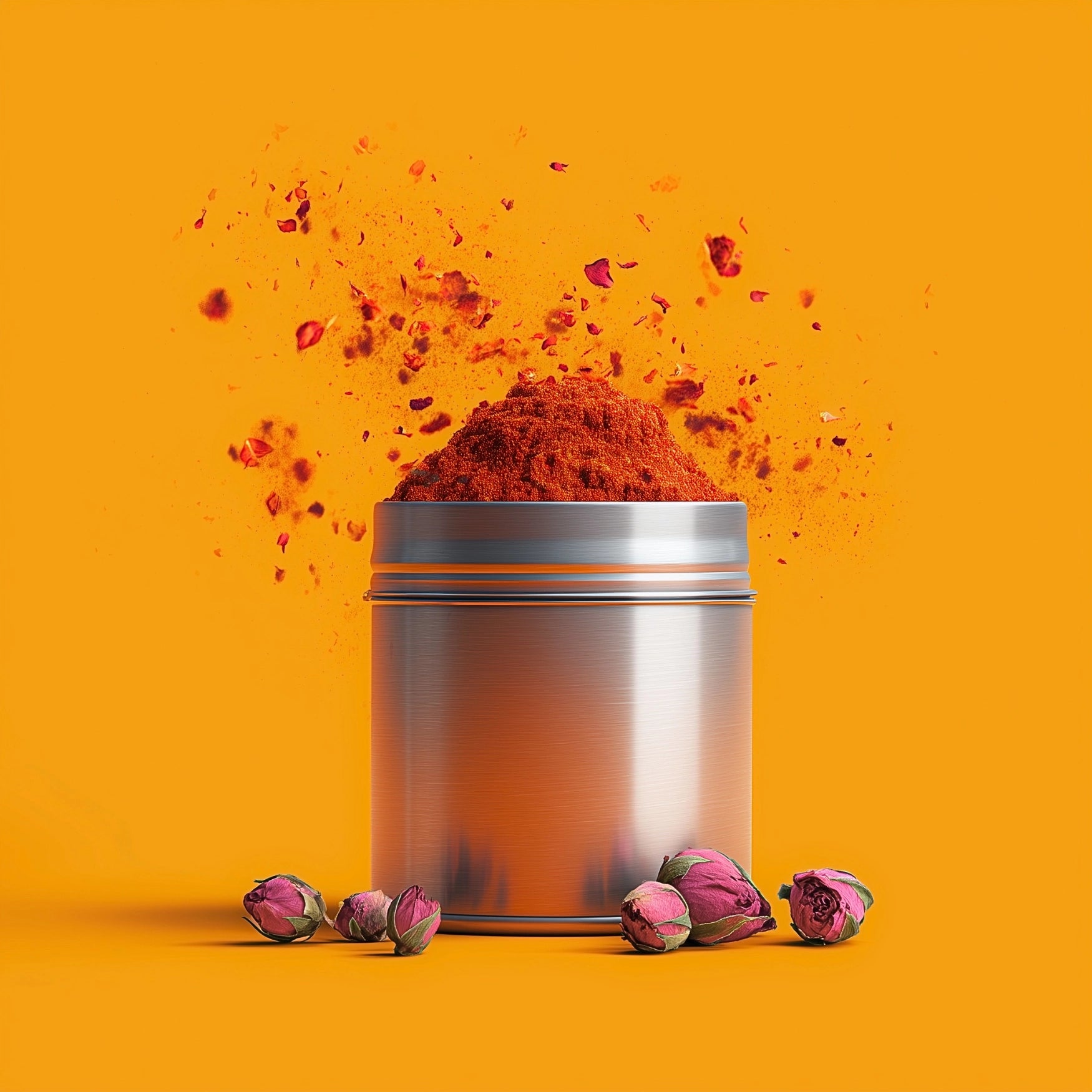 Petit bol rempli de mélange d'épices couscous