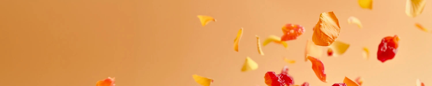 Image de couverture montrant des morceaux de fruits secs pour faire des infusion en lévitation