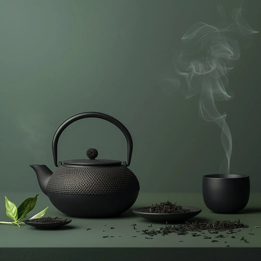 Ambiance thé chaï en vrac et infusé dans une théière