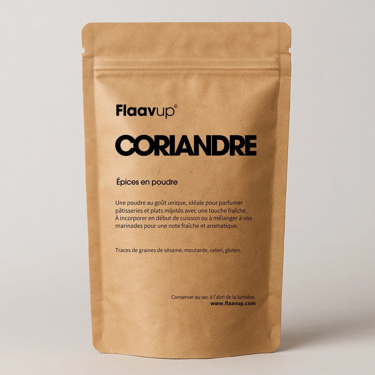 Paquet de coriandre en poudre