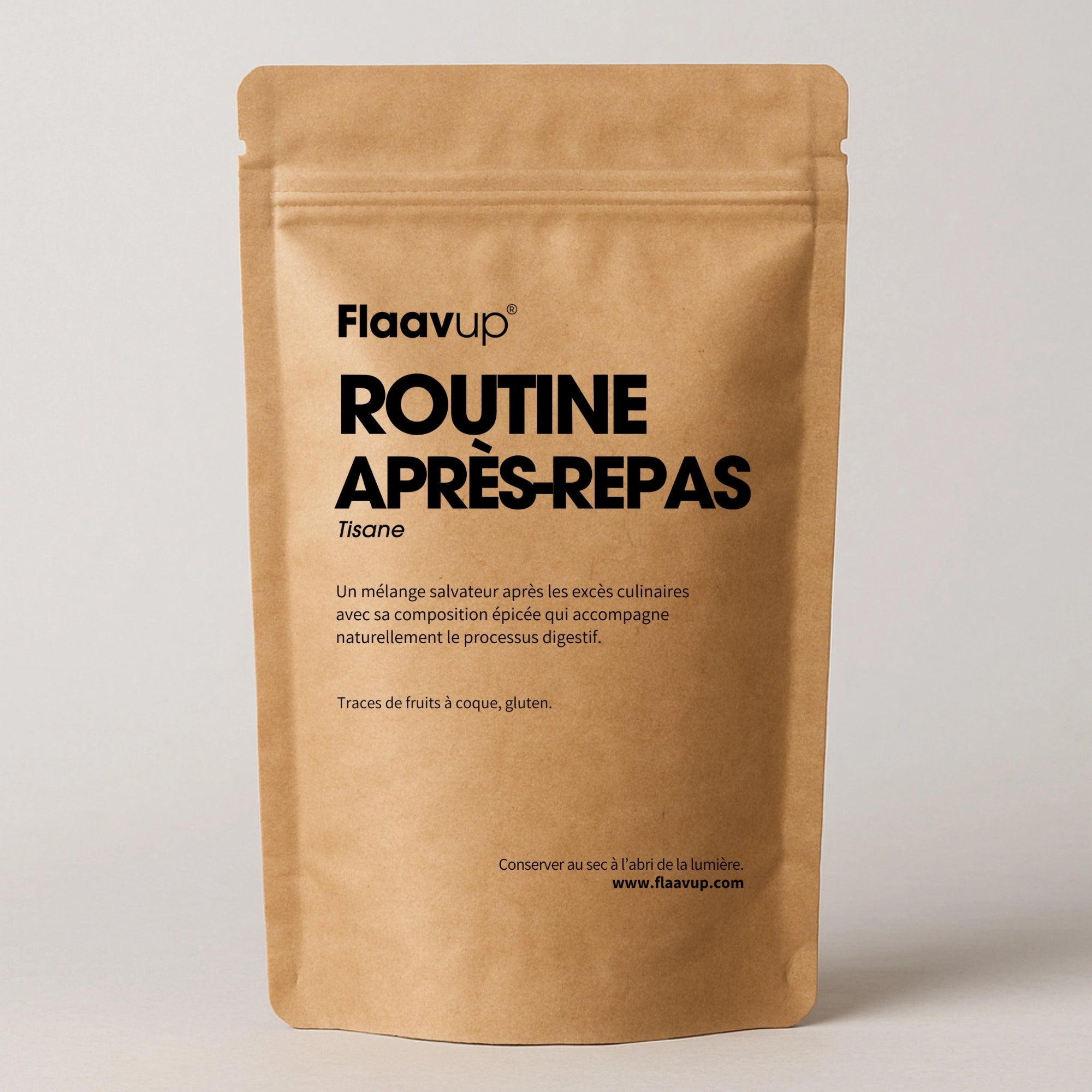 Paquet de tisane après-repas