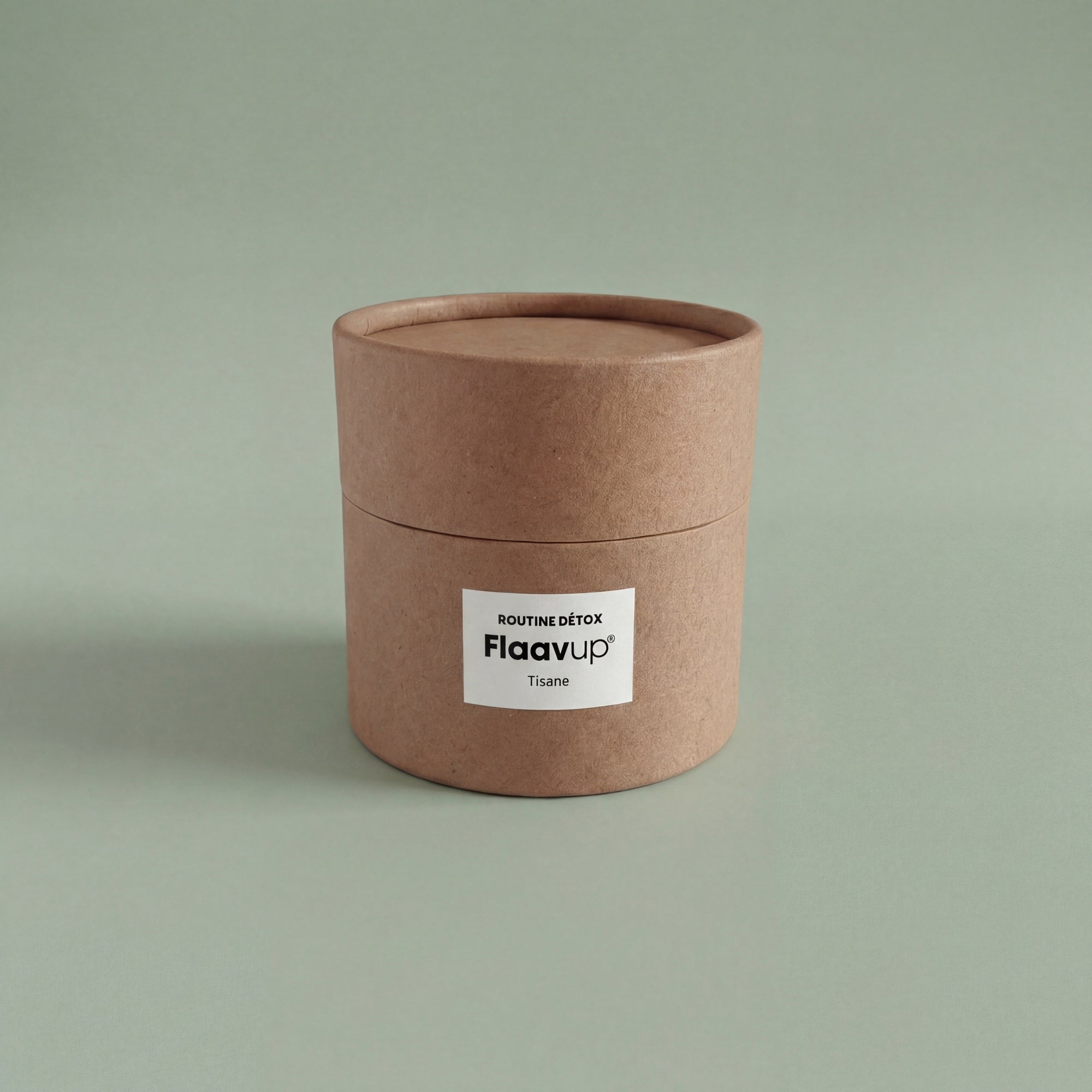 Boîte kraft avec étiquette pour cône scellé