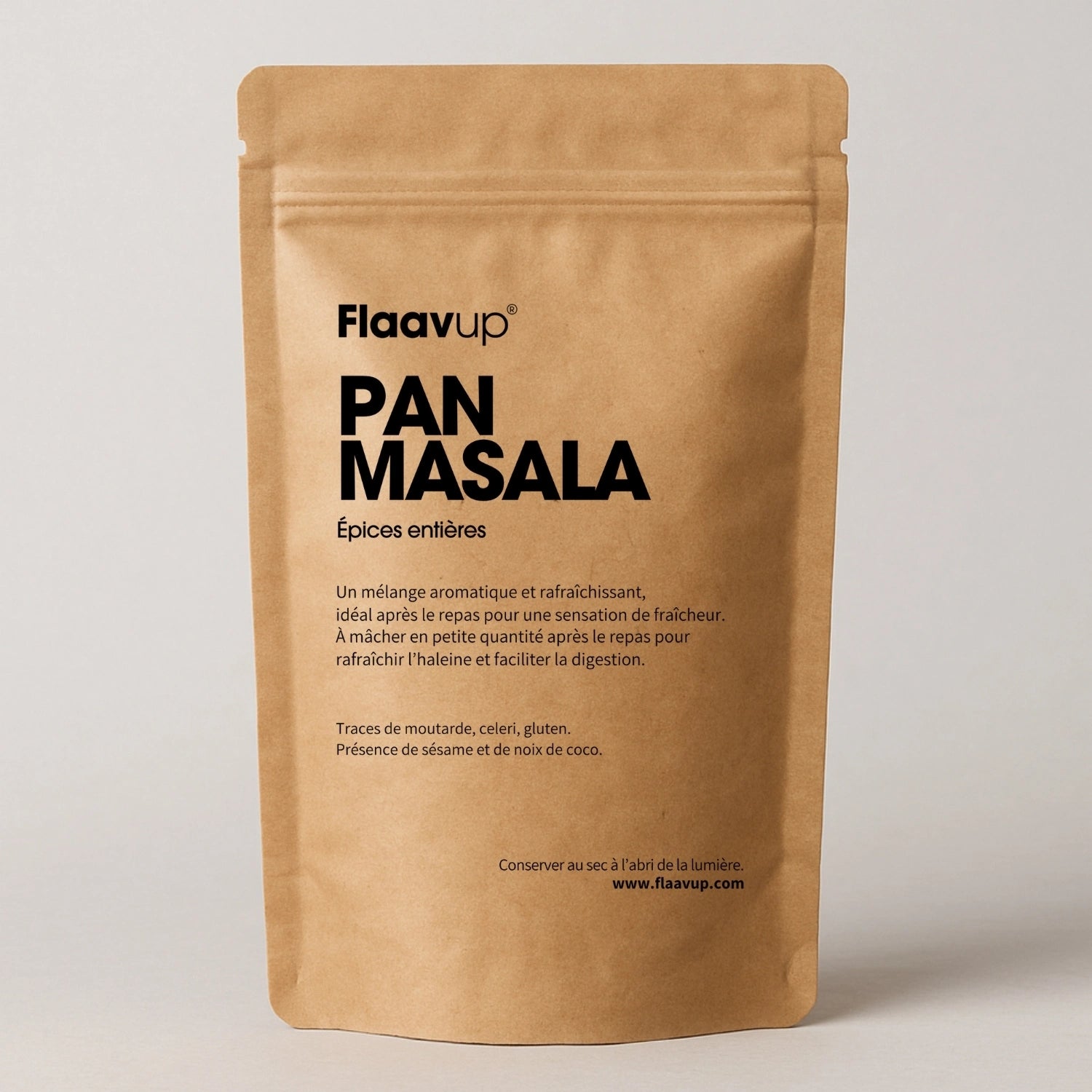 Paquet de Pan Masala, un mélange d'épices sucrées indiennes 