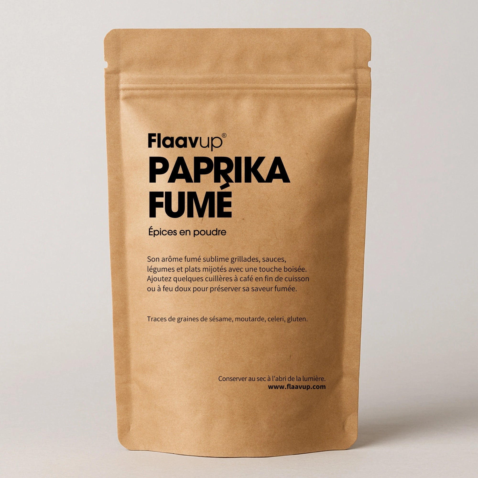 Paquet de paprika fumé en poudre