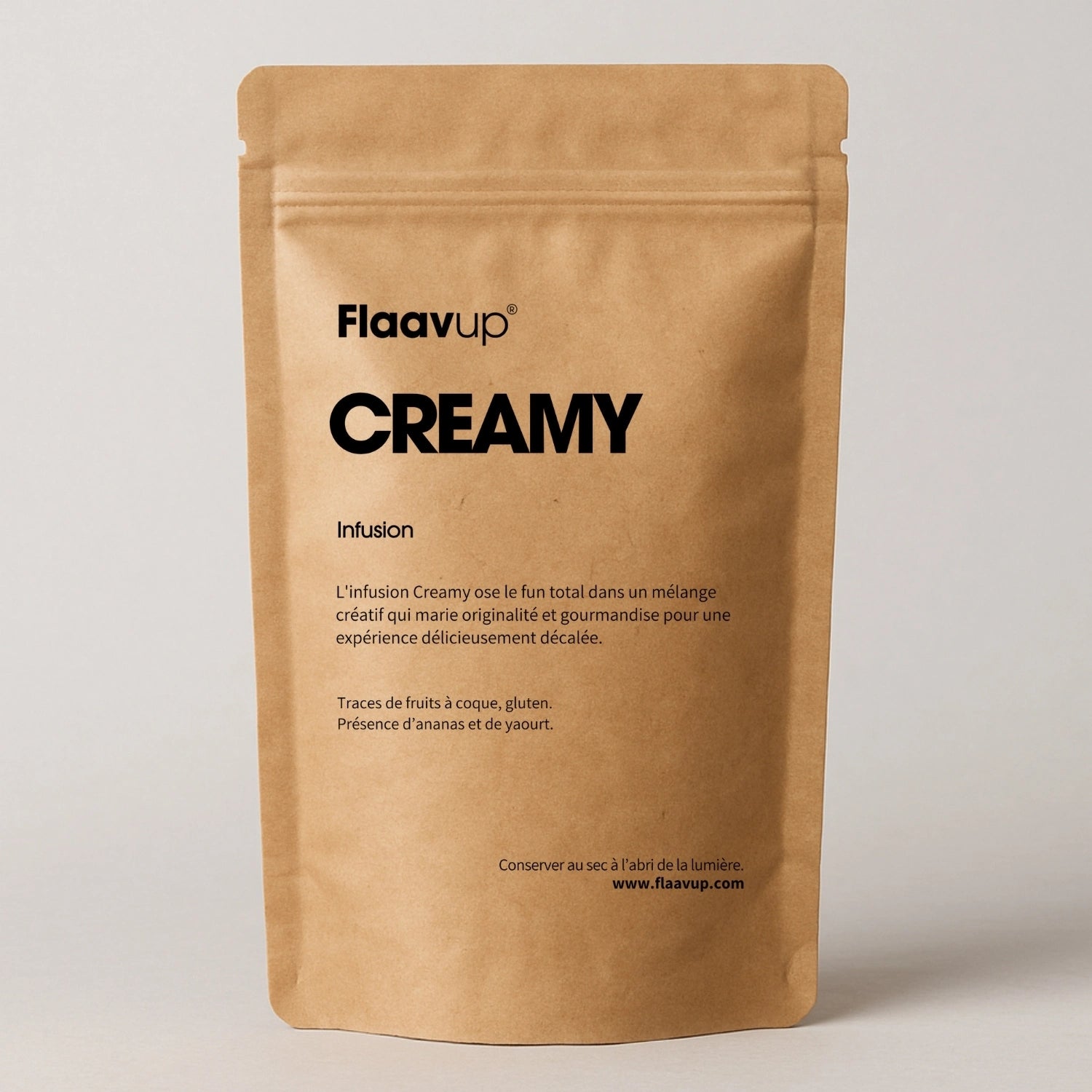 Paquet d'infusion aux fruits et au yaourt