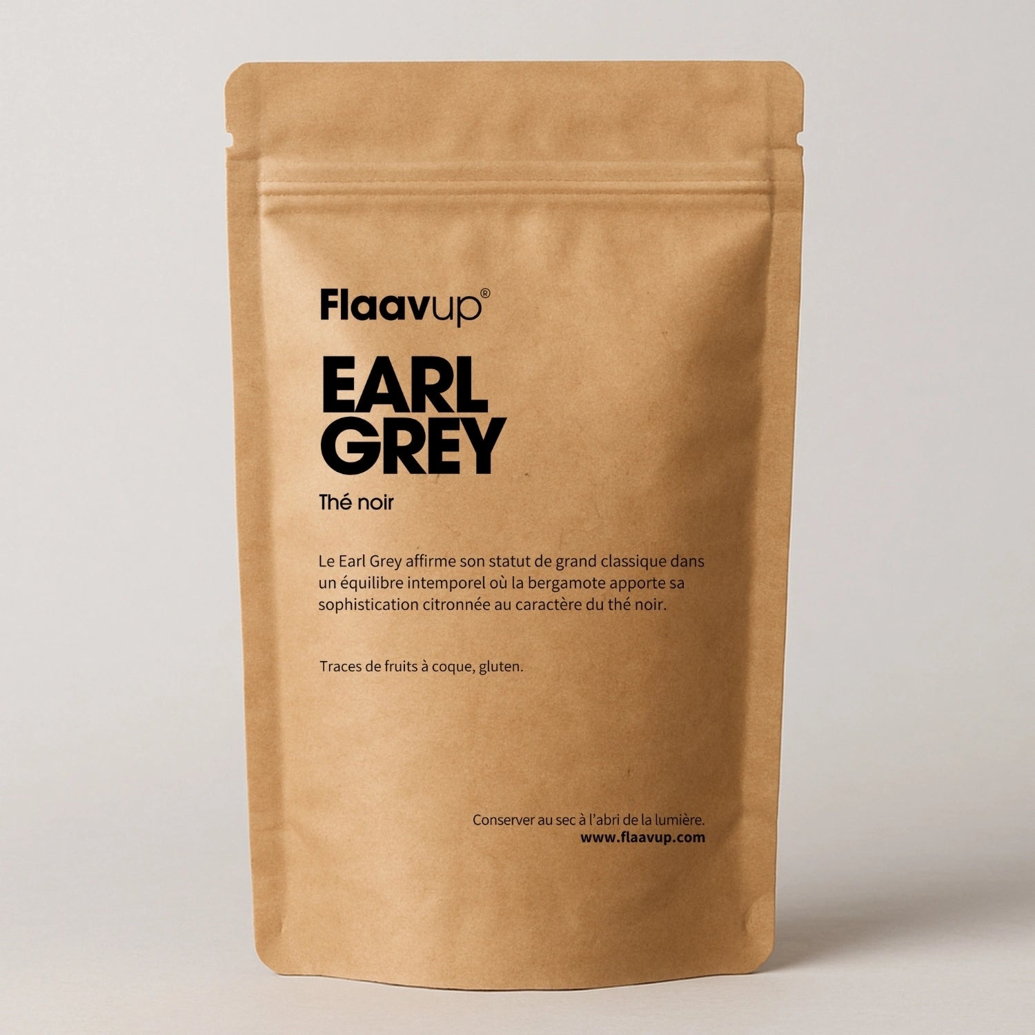 Paquet de thé noir earl grey bergamote
