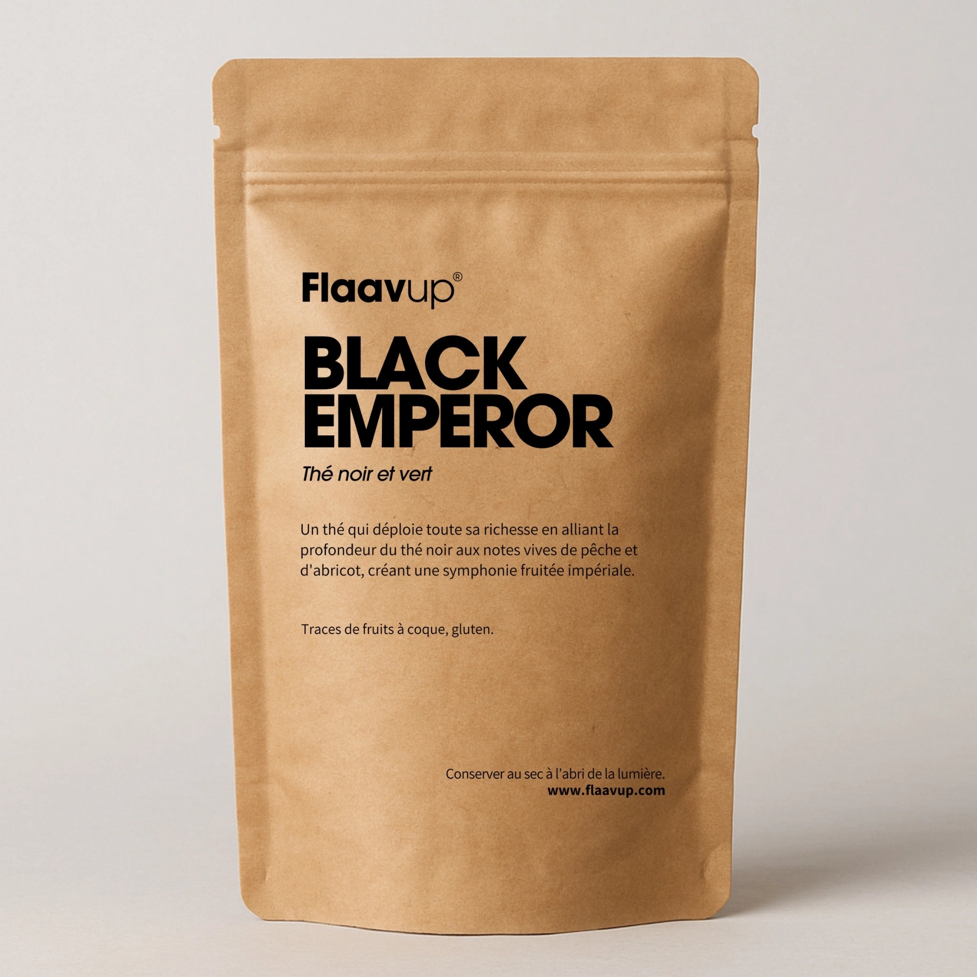 Paquet de thé noir pêche abricot